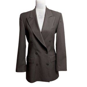 Elegance Paris Woman's Double Breasted Wool Suit Jacket